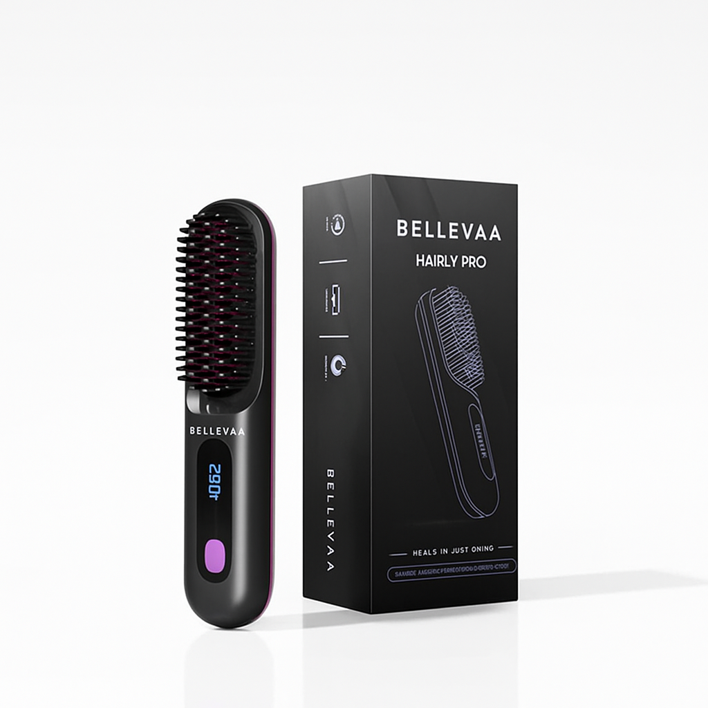Hairly PRO - Brosse lissante et chauffante portable