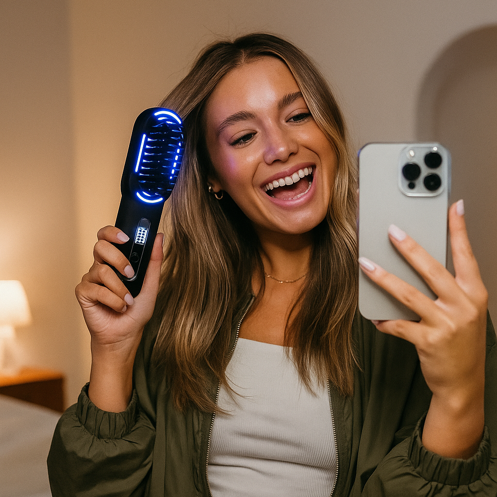 Hairly PRO - Brosse lissante et chauffante portable